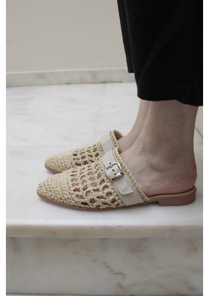 El Dokuma Hasır Rahat Tokalı Terlik fiyatları