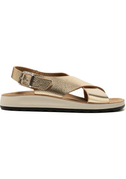 T4 429 Fe Kadın Sneaker ( Günlük) 77 G61 Zc Fly Flot Sandal 6430-GOLD