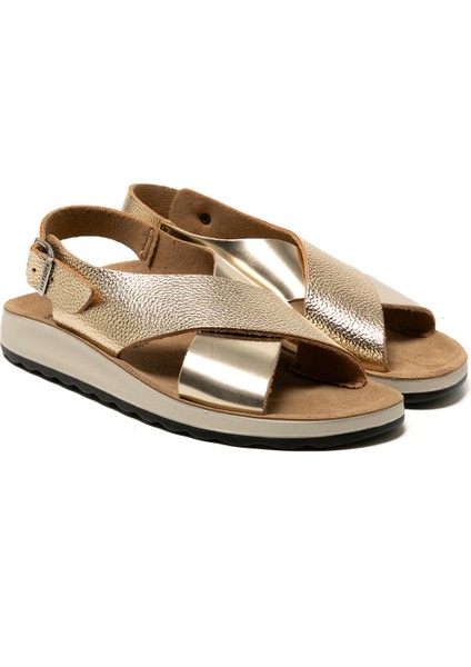 T4 429 Fe Kadın Sneaker ( Günlük) 77 G61 Zc Fly Flot Sandal 6430-GOLD modelleri