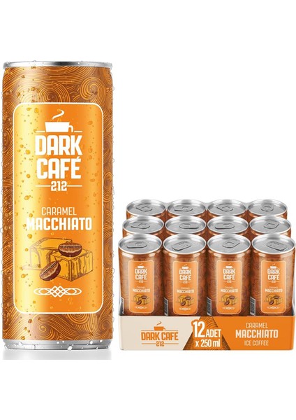 212 Soğuk Kahve Karamel Macchiato 250 ml 12'li
