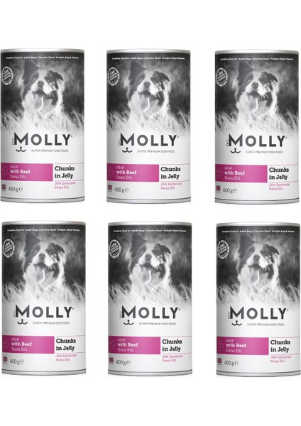 Dana Etli Jöleli Köpek Konservesi 400 gr x 6 Adet