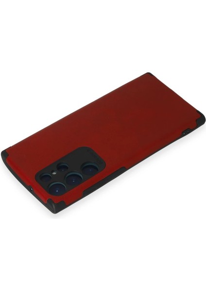 Samsung Galaxy S22 Ultra Kılıf Loop Deri Silikon - Kırmızı Dpmah modelleri