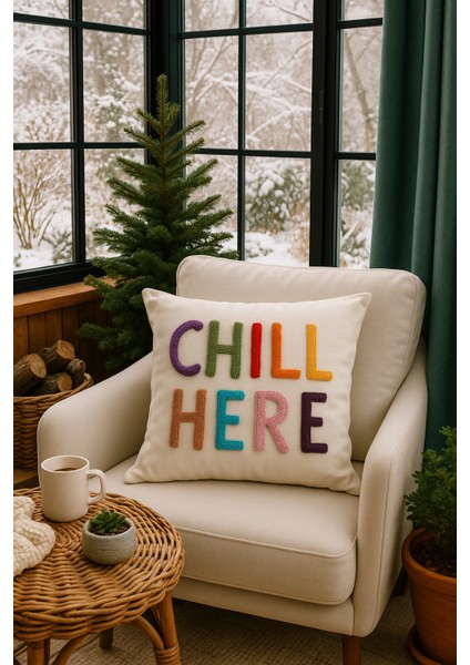 Chill Here Kirlent Uzeri Punch Işleme