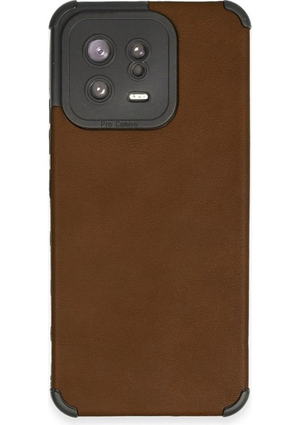 Xiaomi Mi 13 Kılıf Loop Deri Silikon - Kahverengi Dpmah