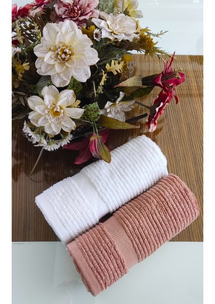 (2.li Set) Çeyizlik Premium Süper Soft Lüx Cotton 45X70CM. El ve Yüz Havlusu (%100 Pamuk)