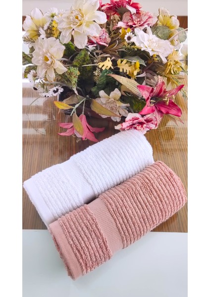 (2.li Set) Çeyizlik Premium Süper Soft Lüx Cotton 45X70CM. El ve Yüz Havlusu (%100 Pamuk) indirimleri