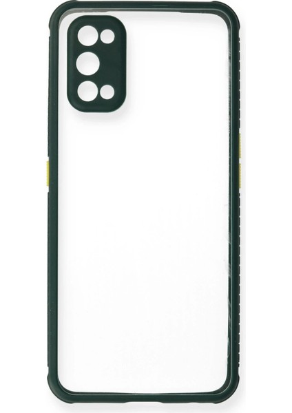 Realme 7 Pro Kılıf Miami Şeffaf Silikon - Koyu Yeşil Dpmah fiyatları