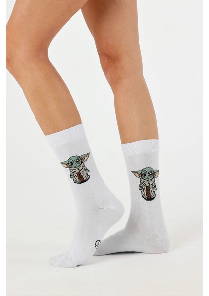 Kadın Pamuklu Özel Desenli Dikişsiz Yumuşak Dokulu Terletmez Rahat Esnek Soket Çorap