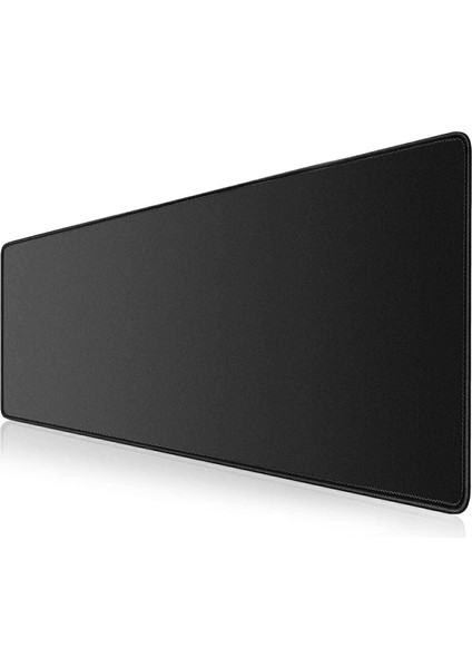 Xxl 100*50 cm Game Oyuncu Dayanıklı Hassas Ergonomik Siyah Kaymaz Mouse Pad - Kenar Dikişli Mousepad