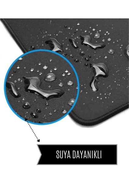 Xxl 100*50 cm Game Oyuncu Dayanıklı Hassas Ergonomik Siyah Kaymaz Mouse Pad - Kenar Dikişli Mousepad