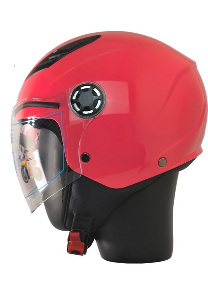 Motosiklet ve Bisiklet Yarım Camlı Çocuk Kaskı Ce Abs Material Motor Kaskı Coral