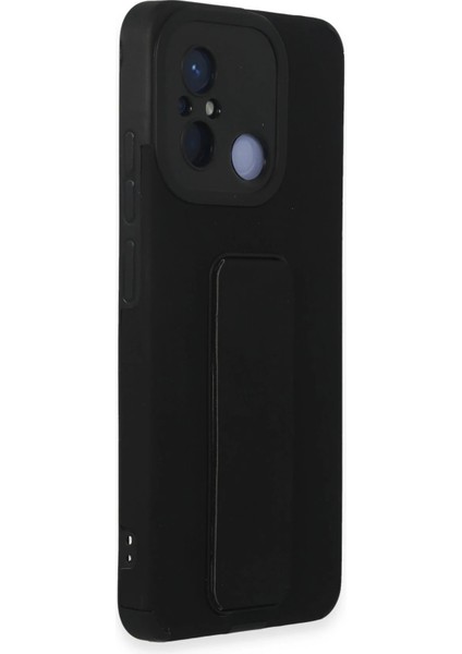 Xiaomi Redmi 12C Kılıf Mega Standlı Silikon - Siyah Dpmah fiyatları