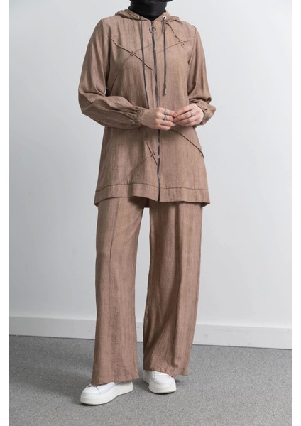 5027 Ceketli Pant. Takım - Vizon