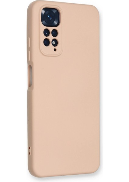 Xiaomi Redmi Note 11 Kılıf Nano Içi Kadife Silikon - Pudra Dpmah
