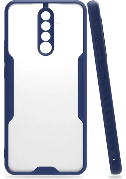 Xiaomi Redmi 9 Kılıf Platin Silikon - Lacivert Dpmah