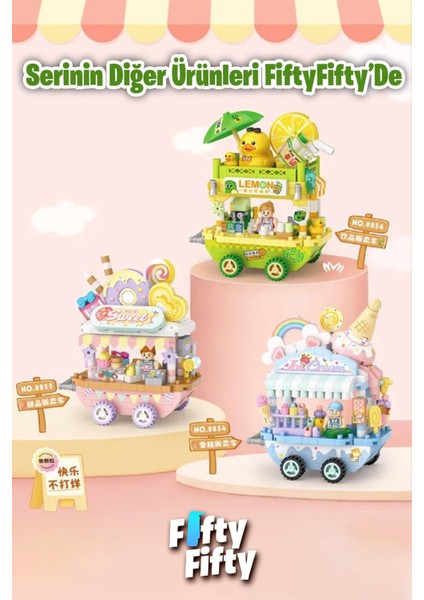 Loz Micro Block Serisi Limonata Arabası 310 Parça Oyuncak Yapım Seti FFLZ-8856 modelleri