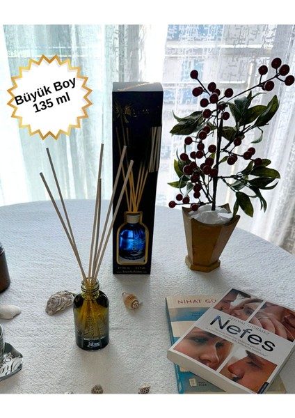Büyük Boy 135 ml Oda Parfümü – Lüks Sunum | Özel Seri | Silindir Şişe Tasarım | Okyanus fiyatları