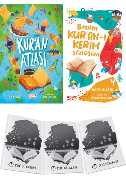 Kuran Atlası ve Benim Kuranı Kerim Sözlüğüm 2li Set + Hediyeli
