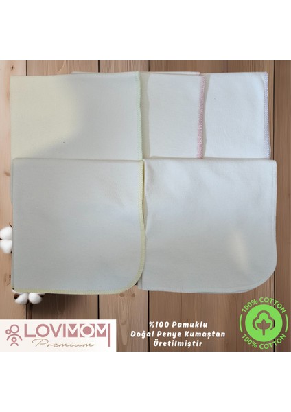 Pamuk Penye Bebek Ağız Mendili 5’li Set – Ekstra Yumuşak, Büyük Boy Büyük Boy Salya Mendili 28X28 cm fiyatları