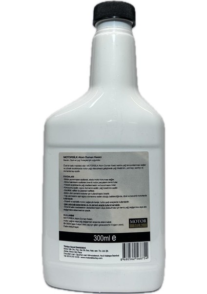 Motorsilk Duman Kesici, Duman ve Yağ Kaçağı Önleyici Katkı