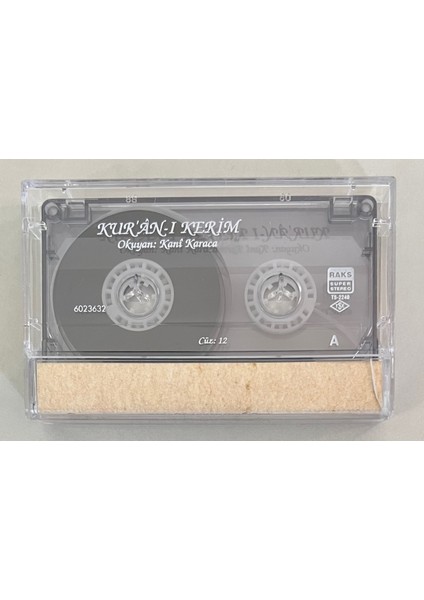 Kani Karaca Kuran-I Kerim Cüz 12 Kaset (Orjnal Dönem Baskı Kaset)