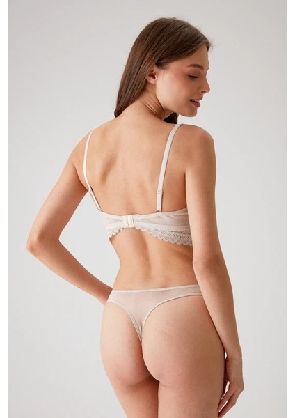Dantel Detaylı Bralet Sütyen Takım Taş