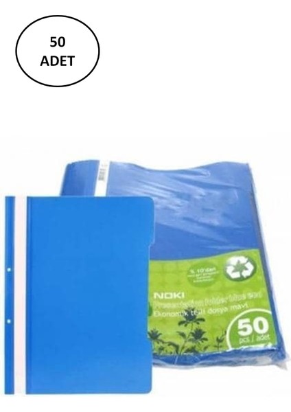 Noki Eco Telli Dosya Mavi 50 Adet