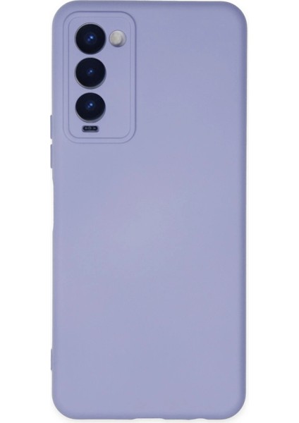 Tecno Camon 18 Kılıf Nano Içi Kadife Silikon - Lila Dpmah