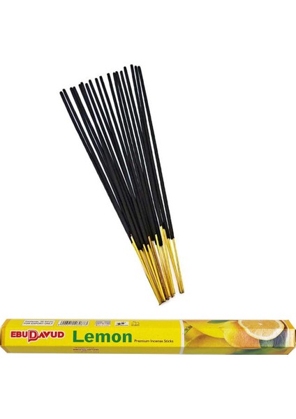 3 Paket 20 Çubuklu Tütsü Limon - Amber - Lilly - Kayık Hediyeli