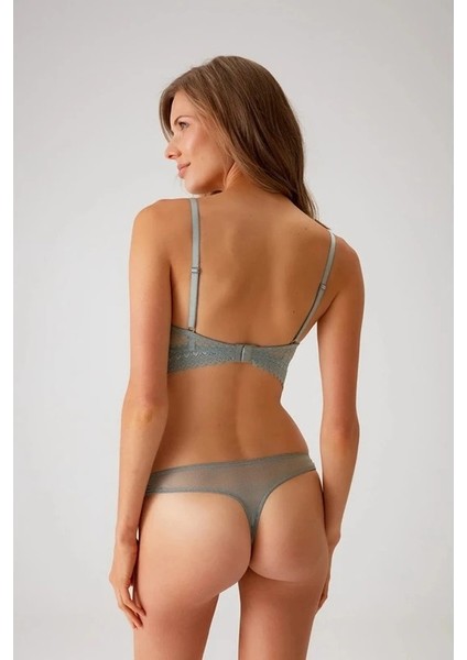 Dantelli Push Up Sütyen Takım Mint Yeşili fiyatları