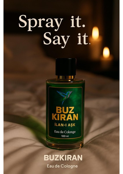 Premium Kiraz , Amber ve Sandal Ağacı Kolonyası - ilan-ı Aşk