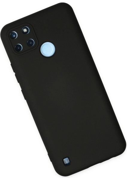 Realme C25Y Kılıf Nano Içi Kadife Silikon - Siyah Dpmah fiyatları
