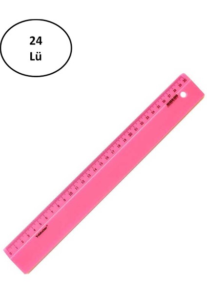 Yıldızlar 30 cm Elastik Kırılmaz Cetvel 24'lü