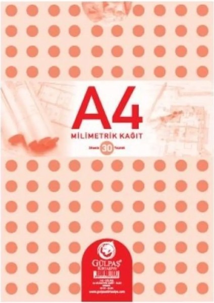 Gülpaş 144 Teknik Resim Defteri A-4 30 Yaprak 12 Li