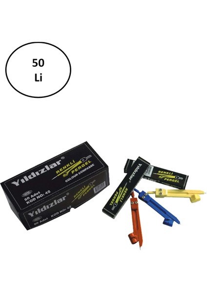 Yıldızlar Öğrenci Pergeli 50'li