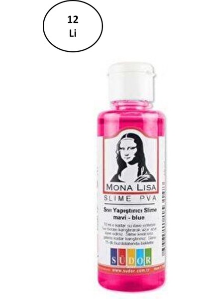 Südor Sıvı Slime 70 ml Fosforlu Pembe 12'li