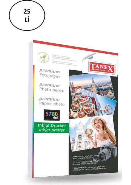 Tanex Fotoğraf Kağıdı A4 210X297MM 200GR 25 Li