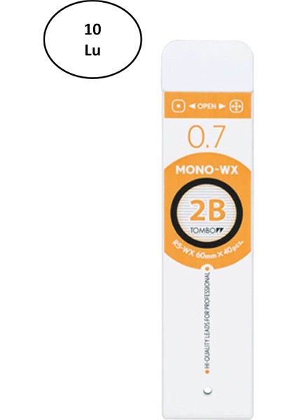 Tombow Mono-Wx Profesyonel Uç 0.7mm 40'lı Tüp 2b
