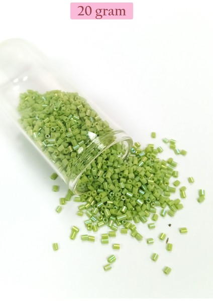 Kesme Cam Boncuk 2mm - 4 Renk - Toplam 80 Gram - Bnc440