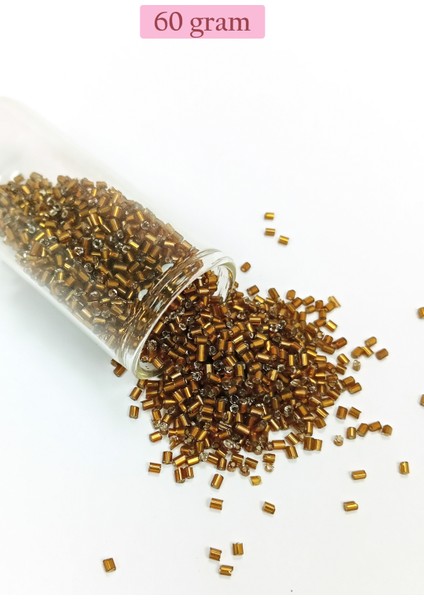 Kesme Cam Boncuk 2mm - 60 Gram - Koyu Kahverengi - Bnc372