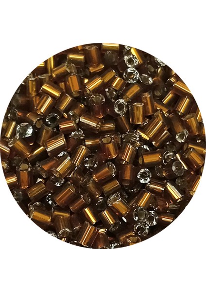 Kesme Cam Boncuk 2mm - 60 Gram - Koyu Kahverengi - Bnc372