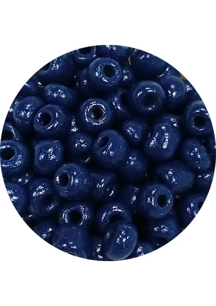 Dökme Cam Kum Boncuk Büyük Boy (6/0) 4 mm - 20 Gram - Lacivert - Bnc098