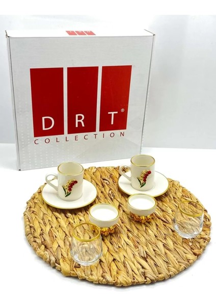 Collection Kahve Seti Lale ROYALEKS-DRT-6060-5