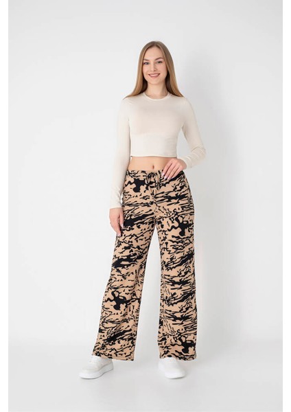 Star Besttren Kadın Bürümcük Desenli Pantolon