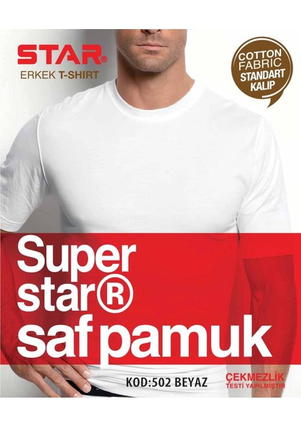 3 Lü Erkek Saf Pamuk Sıfır Yaka Kısakol T-Shirt