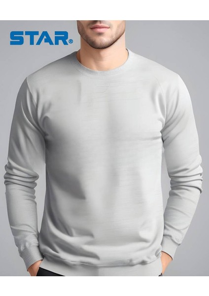 Erkek Modal Uzun Kol Sıfır Yaka T-Shirt