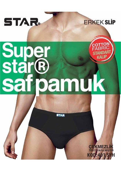 3 Lü Erkek Saf Pamuk Slip Külot