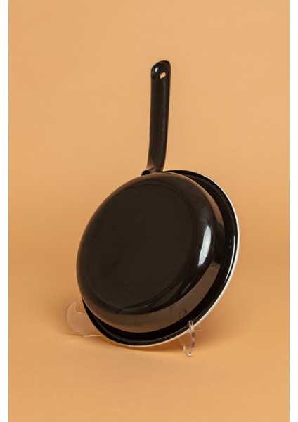 Velluto Nero Emaye Saplı Siyah Sahan | Ebutay fiyatları