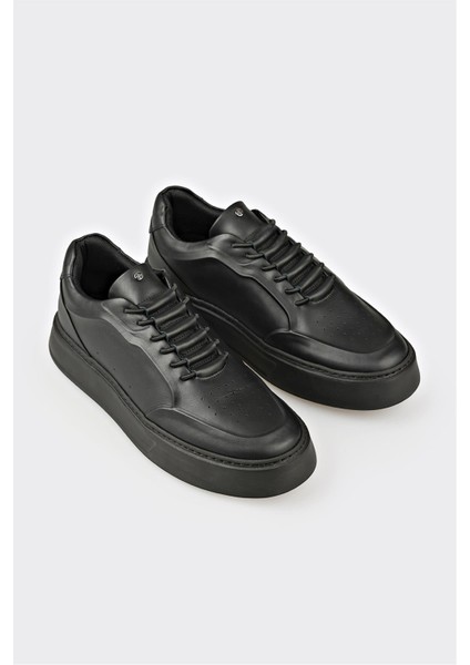 Siyah Deri Erkek Spor Ayakkabı fiyatları