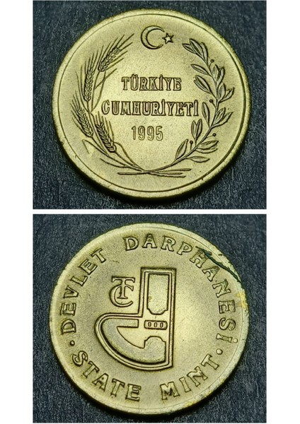 39963683A4BC2E3350 1995 Darphane Tedavül Setinden Çil Darphane Jetonu